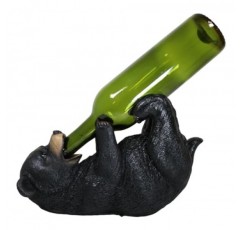 Ebros 선물 소박한 서부 숲 동물 술취한 검은 곰 와인 오일 병 홀더 입상 10 