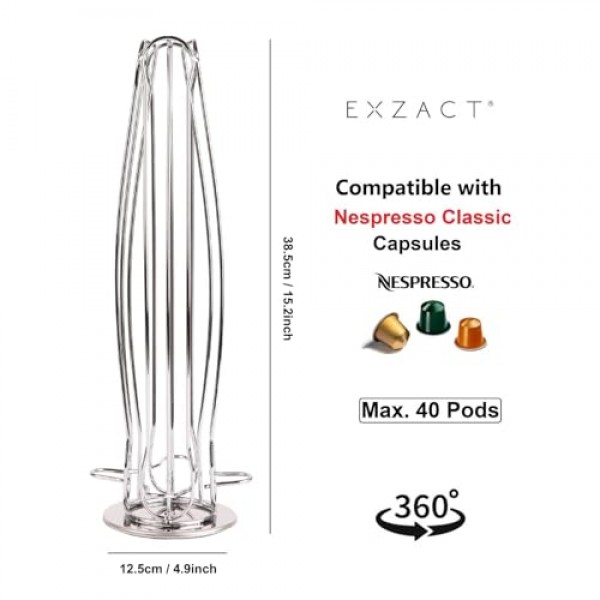 네스프레소 클래식 40개 커피 포드 홀더와 호환되는 Exzact 커피 캡슐 홀더