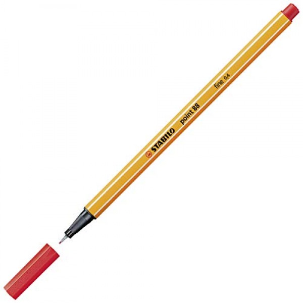Stabilo Point 88 파인라이너 펜, 0.4mm - 20색 플라스틱 케이스 세트, 1개(1팩)