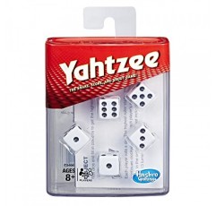 Hasbro Gaming Yahtzee 보드 게임, 어린이, 청소년 및 성인을 위한 빠르게 진행되는 주사위 게임, 전략 게임, 어린이를 위한 가족 게임, 2명 이상 플레이어, 8세 이상