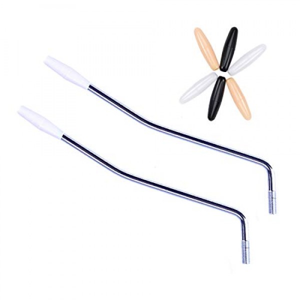 2 Pcs 0.2 /5mm + 0.23/6mm 스레드 트레몰로 암 펜더 MIM Strat Stratocaster 플로이드 로즈 Strat Stratocaster Electric 용 Whammy Bar