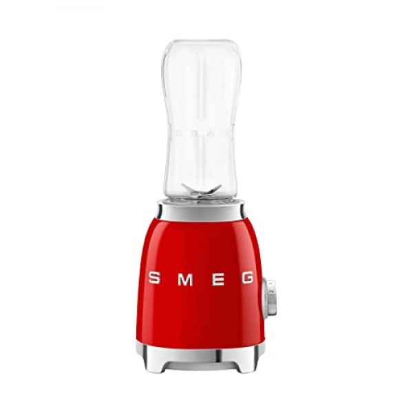 SMEG 레트로 개인 블렌더(2병 포함) PBF01RDUS, 레드, 미디엄