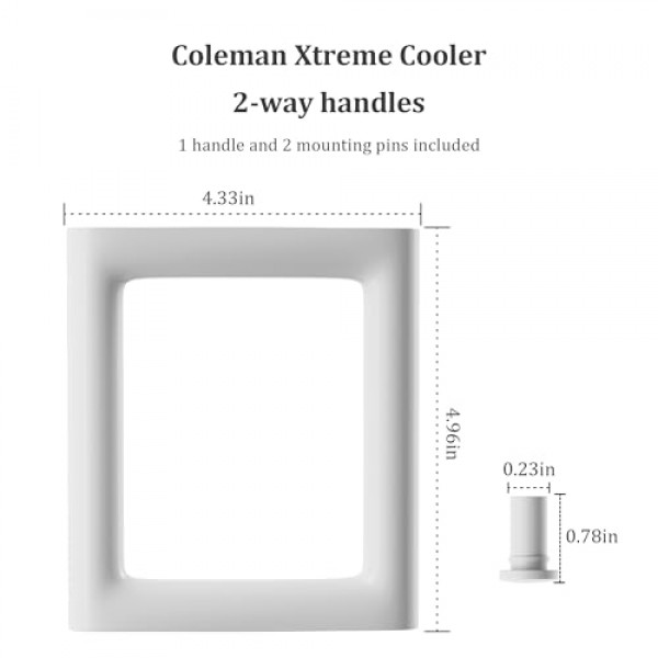 Coleman Xtreme 쿨러 교체용 LBB 부품 쿨러 핸들, Coleman 쿨러 핸들 부품 #3000005306 (1)