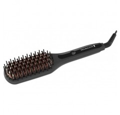 Remington 스트레이트닝 브러시 2in1: 스트레이트닝 아이언 및 헤어브러시로 스타일링 시간 단축(세라믹 코팅 및 정전기 방지 칫솔모, 끝 부분이 시원함, 디지털 디스플레
