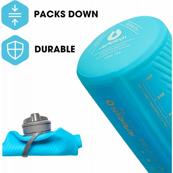 Hydrapak Flux Faltflasche 맘모스 그레이 1.5 L