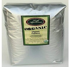 Caffe Appassionato 유기농 그늘에서 재배된 에스프레소 로스트 홀빈 커피, 5파운드 봉지