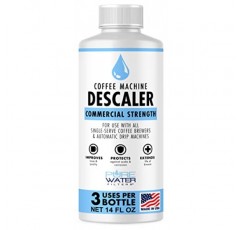 PureWater 필터 디스케일러 및 클리너(3개 용도) - MADE IN USA - Keurig Brewers, Nespresso, Delonghi, Breville 및 모든 커피 메이커 및 에스프레소 머신용 디스케일링 솔루션