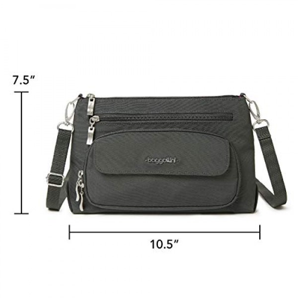 Baggallini 여성용 숄더백 오리지널 RFID Everyday Crossbody Bag