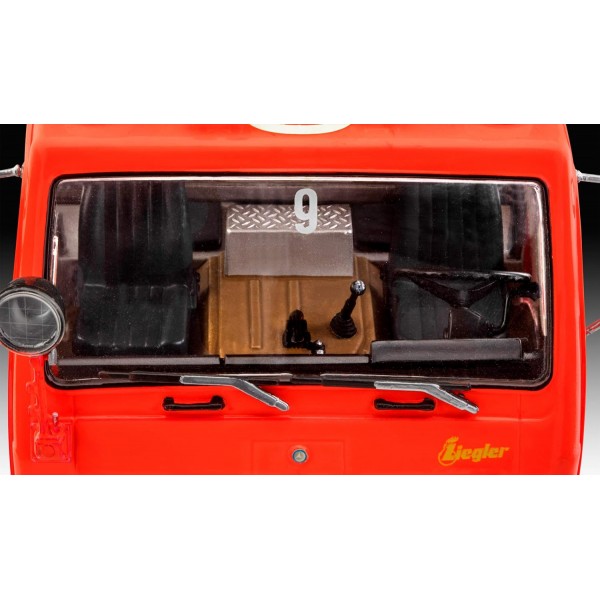 Revell 07655 Mercedes-Benz 1017 LF 16 Fire Brigade 모델 키트 1:24 29.6 cm 한정판 전문가용 true-to-the-original 모델 키트, 도색되지 않음