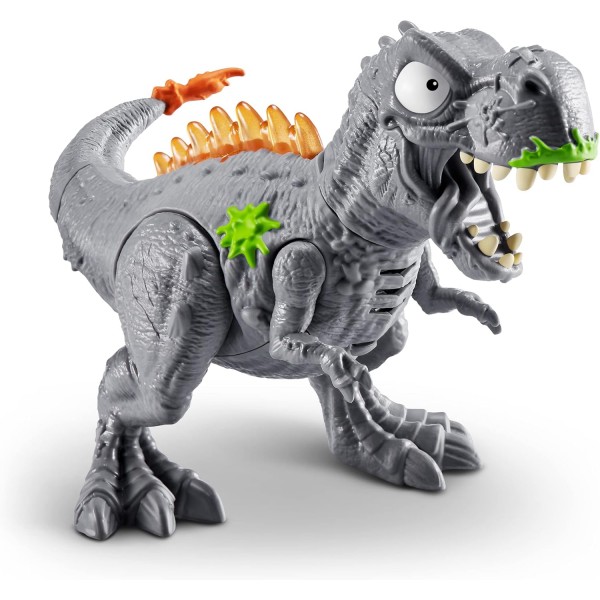 ZURU의 Smashers Mega Jurassic Light Up Dino Egg, T-Rex, 25개 이상의 서프라이즈가 포함된 수집용 계란, 화산, 화석 장난감, 공룡 장난감, 소년과 어린이를 위한 T-Rex 장난감, (T-Rex) T