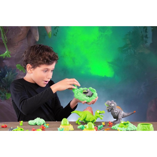 ZURU의 Smashers Mega Jurassic Light Up Dino Egg, T-Rex, 25개 이상의 서프라이즈가 포함된 수집용 계란, 화산, 화석 장난감, 공룡 장난감, 소년과 어린이를 위한 T-Rex 장난감, (T-Rex) T
