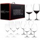 Riedel VINUM Pay 6 혼합 레드 글래스 품종 8개 세트 카베르네/메를로 4개 및 뉴 월드 피노 누아 4개 제공