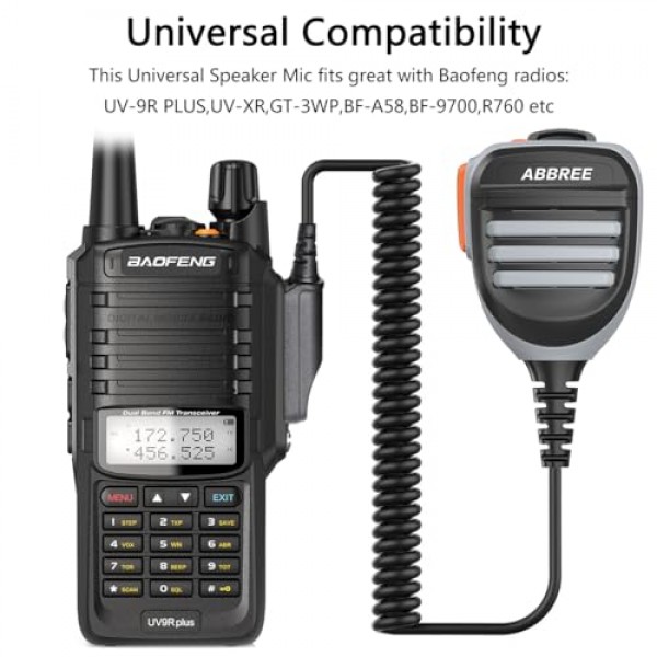 Baofeng UV-9R 플러스 8W 파워 워키토키 IP67 방수 UHF/VHF 듀얼 밴드 양방향 라디오 프로그래밍 케이블, AR-775 안테나, AR780 방수 마이크, 2팩 2200mAh 배터리 등 풀 키트