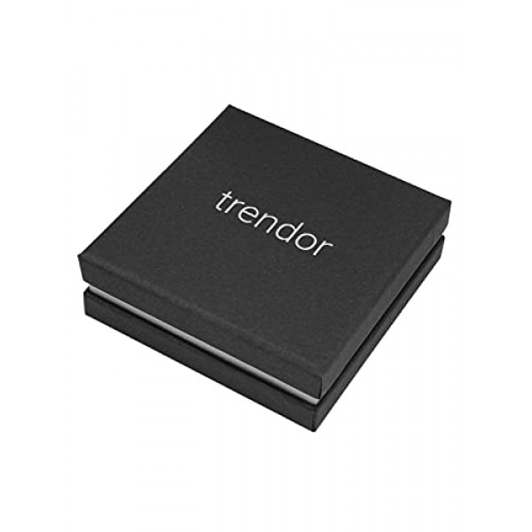 trendor 지르코니아 크로스 19 mm 화이트 골드 585 / 14K 여성용 펜던트 골드, 패셔너블 크로스 펜던트, 선물 아이디어, 리얼 골드로 만든 마법의 주얼리 75449, 화이트 골드, 