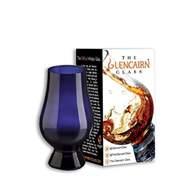 선물 상자에 담긴 GLENCAIRN 블루 위스키 잔