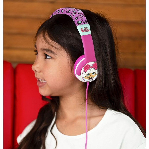 OTL Technologies LOL Surprise My Diva JUNIOR 헤드폰(패딩 헤드밴드, 크기 조절 가능, 케이블 포함, 어린이용, 볼륨 제한 85dB, 남녀 공통) - 공식 라이선스 제품