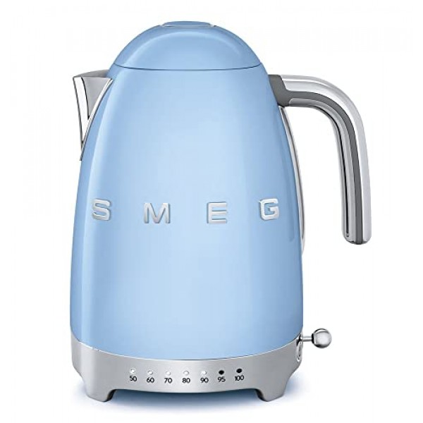 Smeg 전기 주전자, 11.7 x 10.4 x 9.1인치, 파스텔 블루: 가정 및 주방