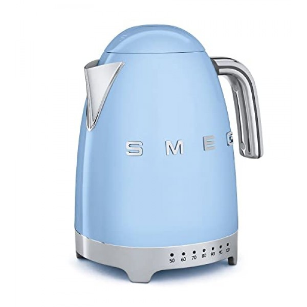 Smeg 전기 주전자, 11.7 x 10.4 x 9.1인치, 파스텔 블루: 가정 및 주방