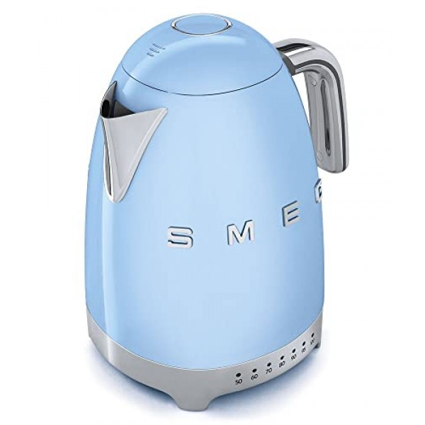 Smeg 전기 주전자, 11.7 x 10.4 x 9.1인치, 파스텔 블루: 가정 및 주방