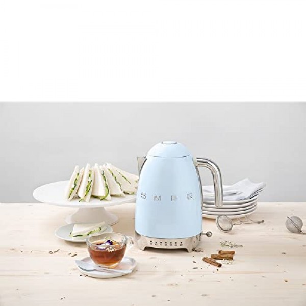 Smeg 전기 주전자, 11.7 x 10.4 x 9.1인치, 파스텔 블루: 가정 및 주방