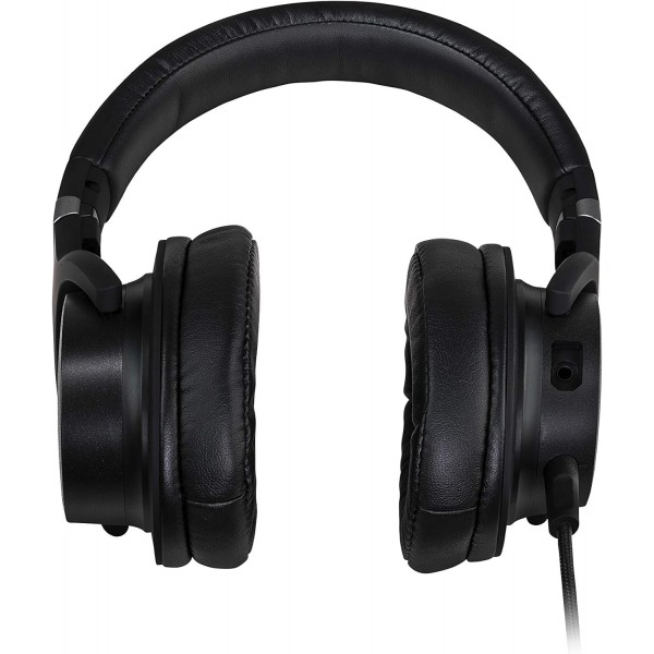 Cooler Master MH752 게임용 헤드셋(가상 7.1 서라운드 사운드 포함) - 40mm 네오디뮴 오디오 드라이버와 호환되는 PC/콘솔, 크리스탈 클리어 붐 마이크 및 경량 프레임 - USB/3.5m