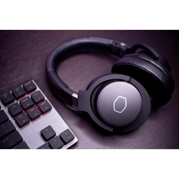 Cooler Master MH752 게임용 헤드셋(가상 7.1 서라운드 사운드 포함) - 40mm 네오디뮴 오디오 드라이버와 호환되는 PC/콘솔, 크리스탈 클리어 붐 마이크 및 경량 프레임 - USB/3.5m