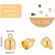 SUPERFINDINGS 150pcs 5 색 황동 코드 끝 10x8mm 술 모자 걸쇠 가죽 끝 모자 술 팔찌 쥬얼리에 대 한 찾기 키트 10x8mm 5 Colors-150pcs 만들기
