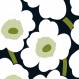 IHR 아이디얼 홈 레인지 칵테일 냅킨 Marimekko 일회용 3겹 종이 파티 냅킨 팩, 5" x 5", Unikko 블랙, 20개