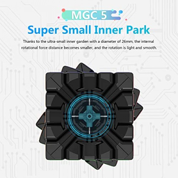 FUNNXYZ YJ MGC 5x5 M 스티커 없는 스피드 큐브 MGC 자기 5x5x5 큐브 퍼즐