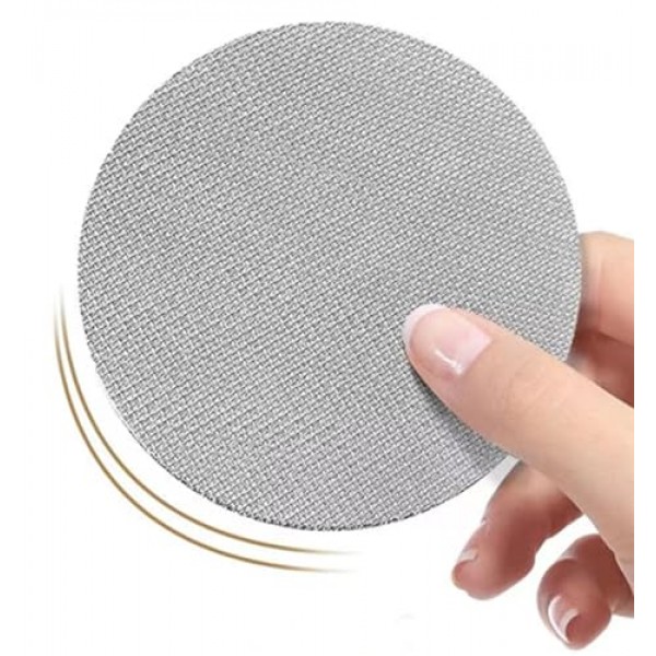 2 Pcs 53mm 에스프레소 퍽 스크린 스테인레스 스틸, 1mm 두께 에스프레소 포터 필터 필터 바구니 용 재사용 가능한 커피 필터 메쉬 플레이트