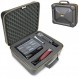 USA 기어 이발사 케이스 - Oster Clippers, Oster T-Finisher, 블레이드 및 기타 이발 용품과 호환되는 이발사 케이스 - 맞춤형 폼 내부, 내후성 및 계란 상자 폼 탑