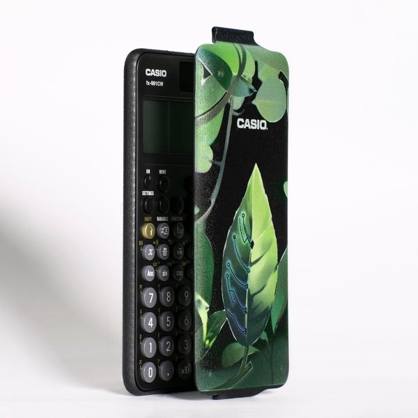 Casio FX-991CW 고급 공학용 계산기(영국 버전) 한정 삽화 디자인 커버 에디션 - Leaf