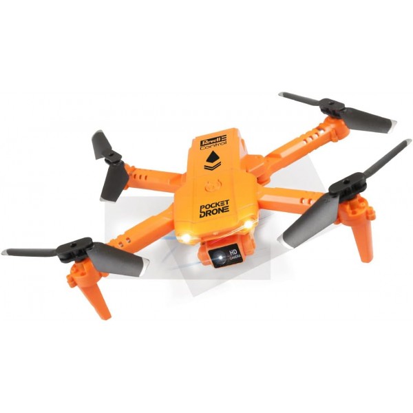 Revell Control Pocket Drone I 접이식 GHz 쿼드로콥터 I 14세 이상의 드론 애호가용 I 3단계 속도 및 뒤집기 기능 I 스마트폰에서 바로 라이브 이미지 및 동영상 제공