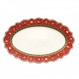 Villeroy & Boch Delight 50 x 31 cm 타원형 플래터, 레드