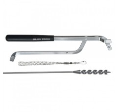 Klein Tools 53721 플렉스 비트 키트(9/16인치 x 54인치 플렉스 비트 오거 포함), 배치 도구 및 벽 뒤에 와이어를 당기기 위한 와이어 당김 그립