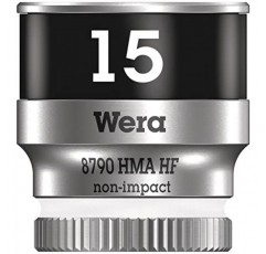 WERA 05003010001 8790 HMA HF Zyklop 소켓(홀딩 기능 포함 1/4인치 드라이브 포함), 15 x 23mm