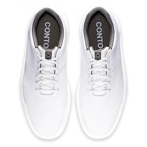 FootJoy 남성용 컨투어 캐주얼 골프화, 쿨 화이트, 11.5