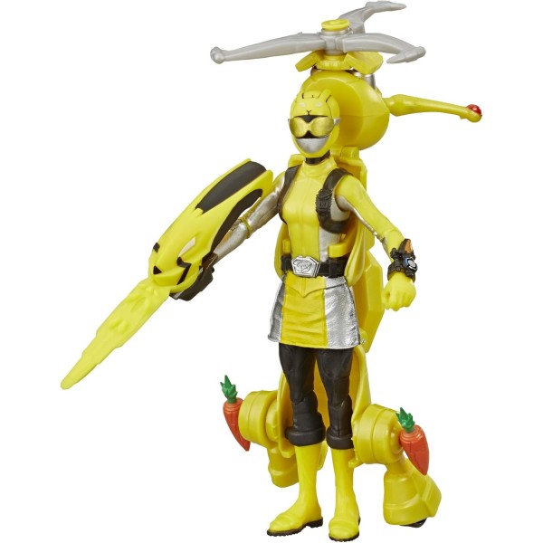 파워레인저 Beast Morphers Yellow Ranger and Morphin Jax Beast Bot 15cm 액션 피규어 2팩 완구 TV 프로그램에서 영감을 받음