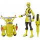 파워레인저 Beast Morphers Yellow Ranger and Morphin Jax Beast Bot 15cm 액션 피규어 2팩 완구 TV 프로그램에서 영감을 받음