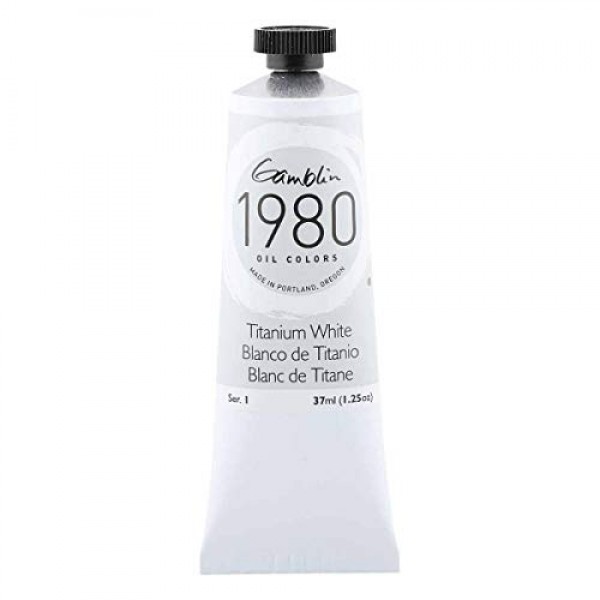 Gamblin 1980 오일 티타늄 화이트 37Ml