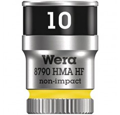 WERA 05003725001 8790 HMA HF Zyklop 소켓(홀딩 기능 포함 1/4인치 드라이브 포함), 10 x 23mm