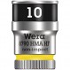 WERA 05003725001 8790 HMA HF Zyklop 소켓(홀딩 기능 포함 1/4인치 드라이브 포함), 10 x 23mm