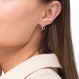 Amor 925 스털링 실버 여성용 귀걸이는 보석 선물 상자에 들어 있습니다.