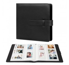 Fujifilm Instax Mini 12 11 9 8+ 8 90 40 EVO LiPlay 인스턴트 카메라용 360 포켓 사진 앨범, Polaroid Snap/PIC-300/Z2300/SocialMatic 인스턴트 카메라 및 Zip 인스턴트 프린터(Balck)용