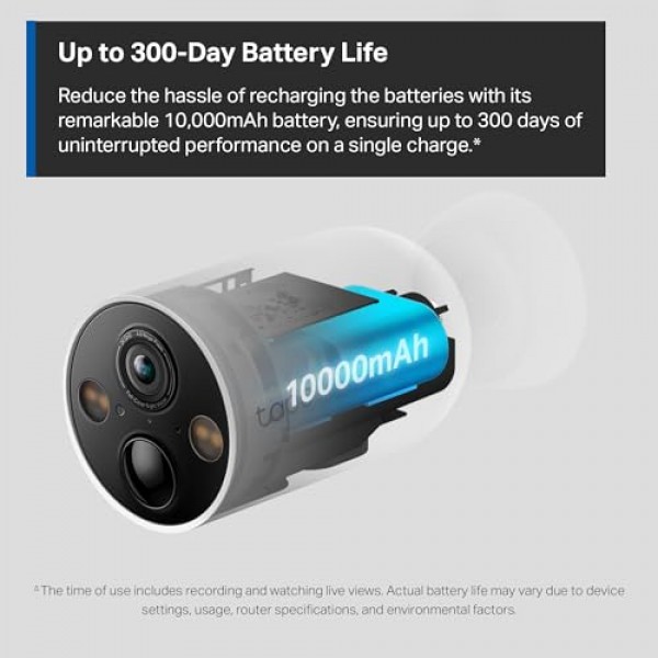 TP-Link Tapo 무선 MagCam, 실내/실외 2K 배터리 구동 스마트 보안 카메라, 자기 마운트, 별빛 컬러 야간 투시경, 사람/애완동물/차량 감지, SD/클라우드 스토리지, 2.4GHz Wi-Fi