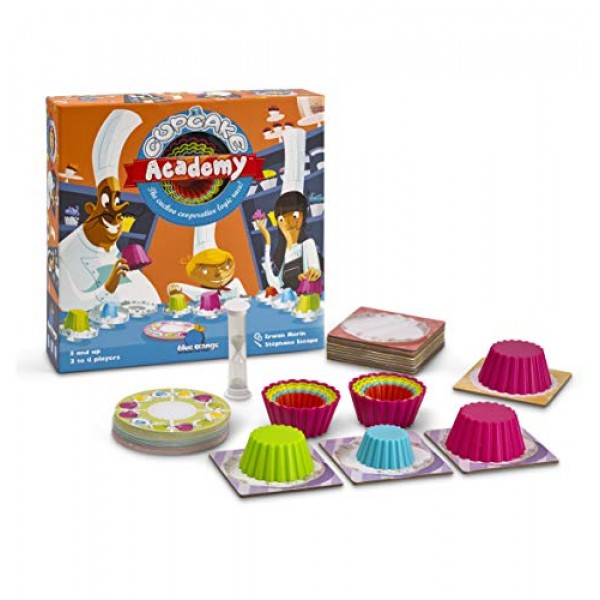 Blue Orange Games Cupcake Academy 보드 게임 - 2~4인용 새로운 협동 보드 게임. 8세 이상 권장 연령: 장난감 및 게임