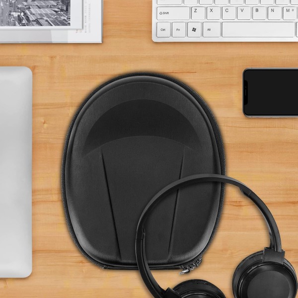 Bose 헤드폰 700, NC 700, 노이즈 캔슬링 700, QC35 II, QC25용 Geekria 백 헤드폰, 헤드셋 케이스용 보호 가방, 하드 케이스 블랙