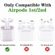3D Airpods1&2 보호 커버, Airpods 상자용 장식 케이스, Apple Airpods 1&2와 호환 가능, 실리콘 케이스 Airpods(Blue M&Ms)