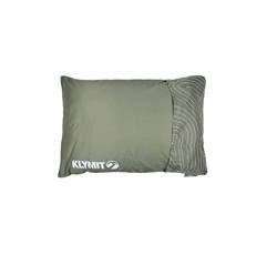 Klymit Drift 캠핑 베개, 옥외 사용을 위한 양면 커버가 있는 파쇄된 메모리 폼 여행용 베개, 녹색, 대형