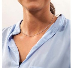 Trendor 925 스털링 실버 펜던트 체인 목걸이 여성을위한 1.5mm 마법의 실버 주얼리 스털링 실버 목걸이 선물 아이디어 64031